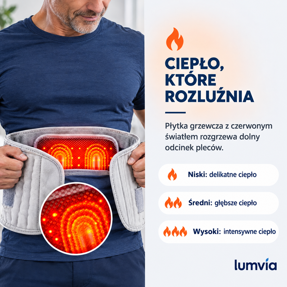 Ciepło w 3 poziomach w pasie Lumvia Termo